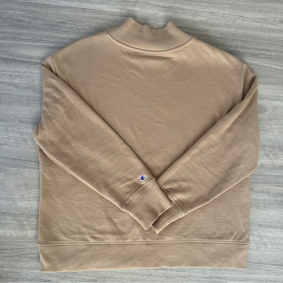 Women’s Champion Mock Neck Tan Sweater Size Large - Picture 7 of 7